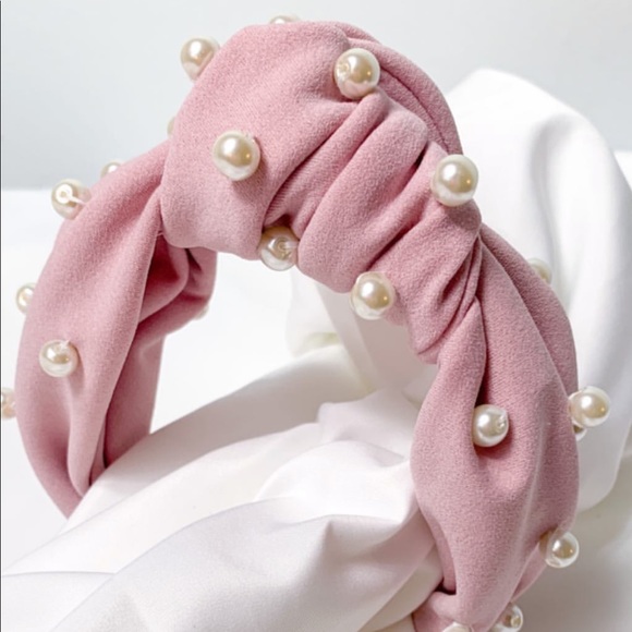 Handmade Twisted Pearl  Headband